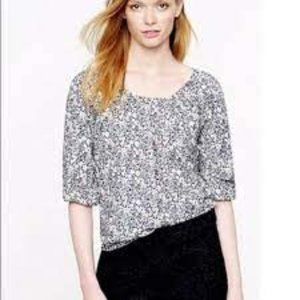 J.Crew Women’s Liberty Print Blouse Top Medium